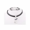 Kit con colgantes de silueta de gato en acero inoxidable plateado para collar y pulsera