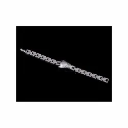 Pulsera acero dorado hombre 21cm | Bisujoya