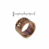 Anillo esmaltado marrón acero mujer | Bisujoya