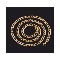 Cadena fígaro oro 18k 5mm mujer | Bisujoya