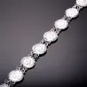 Brazalete monedas plata chapada | Bisujoya