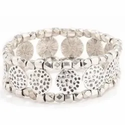 Pulsera de mujer con acabado metálico envejecido y eslabones oscurecidos.