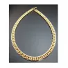 Conjunto collar pulsera chapado 9k | Bisutería dorada para mujer