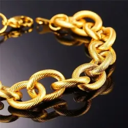 Collar cadena italiana oro 18k acero 46cm | Bisujoya - Mujer lujo diario