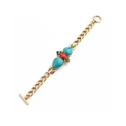 Pulsera fantasía piedras colores | Bisujoya