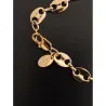 Cadena calabrote oro 18K acero 8mm | Bisujoya - Hombre lujo resistente