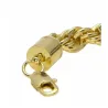 Cordón oro grueso 10mm acero chapado | Bisujoya - Hombre elegante resistente