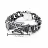 Brazalete hip hop acero cruz Malta | Bisujoya