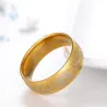 Anillo dorado de titanio | Ligero y clásico | Hasta talla 24