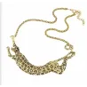 Collar jaguar oro envejecido | Motivo 25mm | Esmaltado leopardo