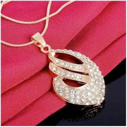 Conjunto collar pendientes dorado | Bisujoya bisutería elegante
