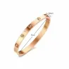 Pulseras esclavas doradas acero | Bisujoya estilo moderno