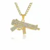 AK47 UZI hip hop 14K acero | Bisujoya - Hombre estilo urbano