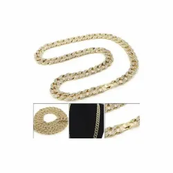 collar cuba miami 14mm oro chapado de 18K sobre acero | Bisujoya