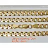 Collar cadena 6mm hombre italiano oro 18K | Bisujoya - Versátil y elegante