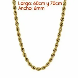 Cadena cordón salomónico 6mm oro 18k | Bisujoya - Hombre elegancia duradera