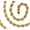 Cadena cordón salomónico 6mm oro 18k | Bisujoya - Hombre elegancia duradera