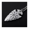 Collar vikingo punta lanza runa acero | Bisujoya - Hombre espíritu guerrero