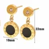 Pendientes números romanos oro 18k | Bisujoya - Mujer elegancia atemporal