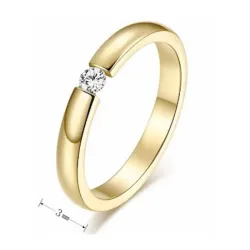 Anillos boda oro 18K acero comfort fit | Bisujoya - Pareja compromiso por siempre