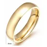 Anillos boda oro 18K acero comfort fit | Bisujoya - Pareja compromiso por siempre
