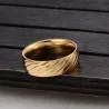 Anillo compromiso oro 18k acero 6mm | Bisujoya