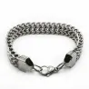 Pulsera acero 13mm ancha hombre | Bisujoya