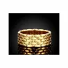 Anillo acero acabado oro 18K talla 22 | Bisujoya - Hombre estilo atemporal