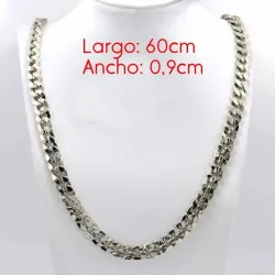 Collar acero 9mm 60cm hombre | Bisujoya