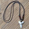 Collar diente tiburón ajustable playa hombre | Bisujoya