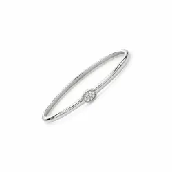 Pulsera esclava plata 925 circonias 4mm | Bisujoya
