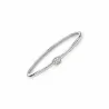 Pulsera esclava plata 925 circonias 4mm | Bisujoya