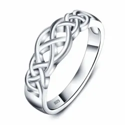 Anillo celta plata 925 diseño tradicional | Bisujoya