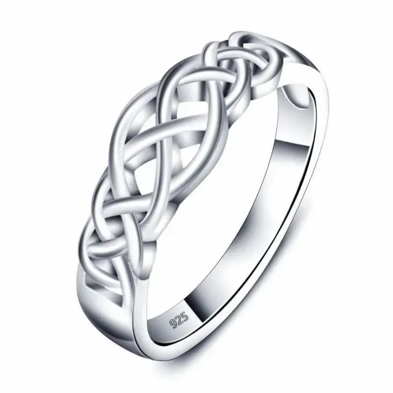 Anillo celta plata 925 diseño tradicional | Bisujoya