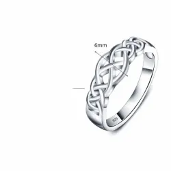 Anillo celta plata 925 diseño tradicional | Bisujoya