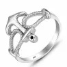 Anillo ancla náutica plata 925 | Bisujoya