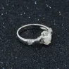 Anillo claddagh plata 925 ópalo | Bisujoya