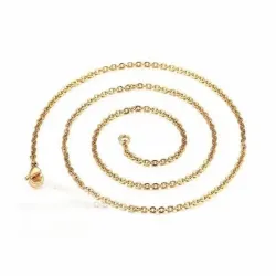 Collar relicario concha mar acero dorado 9k - Bisujoya