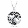 Collar hermanas acero chapado plata 50cm - Bisujoya