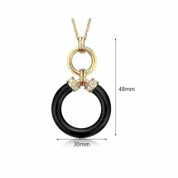 Collar seducción oro 14k circonias 40cm - Bisujoya