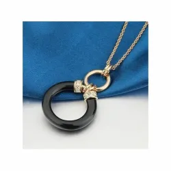 Collar seducción oro 14k circonias 40cm - Bisujoya