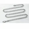 Cadena acero chapado plata 90cm 7mm ancho - Bisujoya