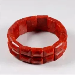 Pulsera coral legítimo 17,6 cm | Bisujoya