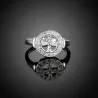 Anillo plata circonias acero 925 | Bisujoya