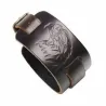 Brazalete piel águila ajustable | Bisujoya
