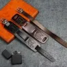 Brazalete piel águila ajustable | Bisujoya